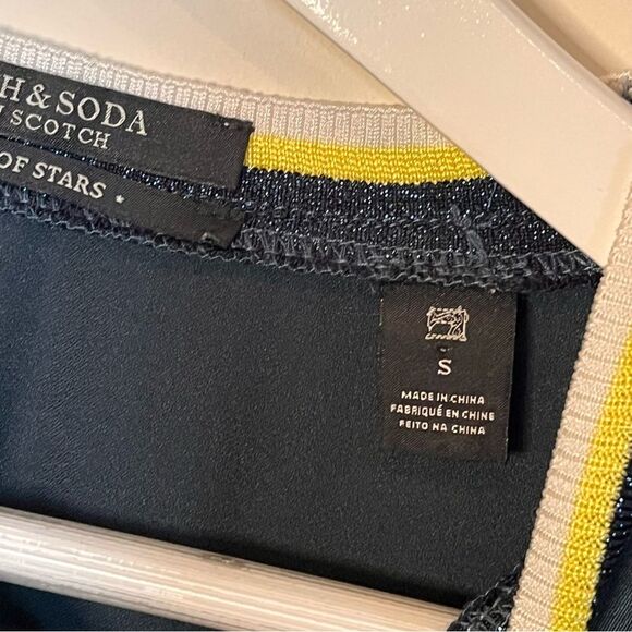 Scotch & Soda Field of Stars Tank Top Ringer Style Navy Blue Size Small - Picture 5 of 6